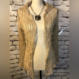 SWEATER WITH HOOD LIGHT PINK COLOR